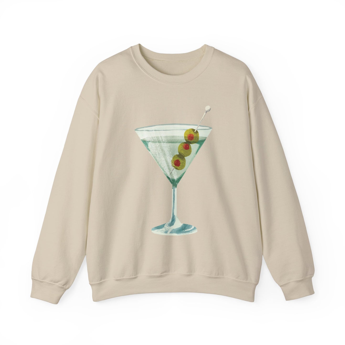 "Let's Get Dirty" Dirty Martini Graphic Crewneck Sweatshirt