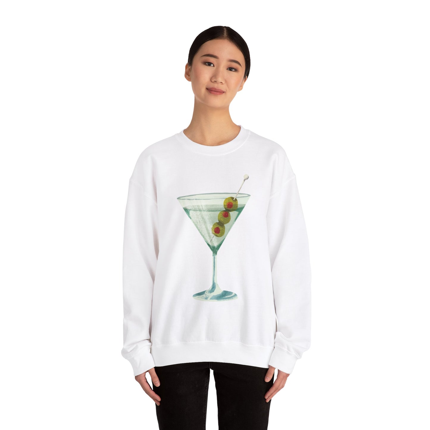 "Let's Get Dirty" Dirty Martini Graphic Crewneck Sweatshirt