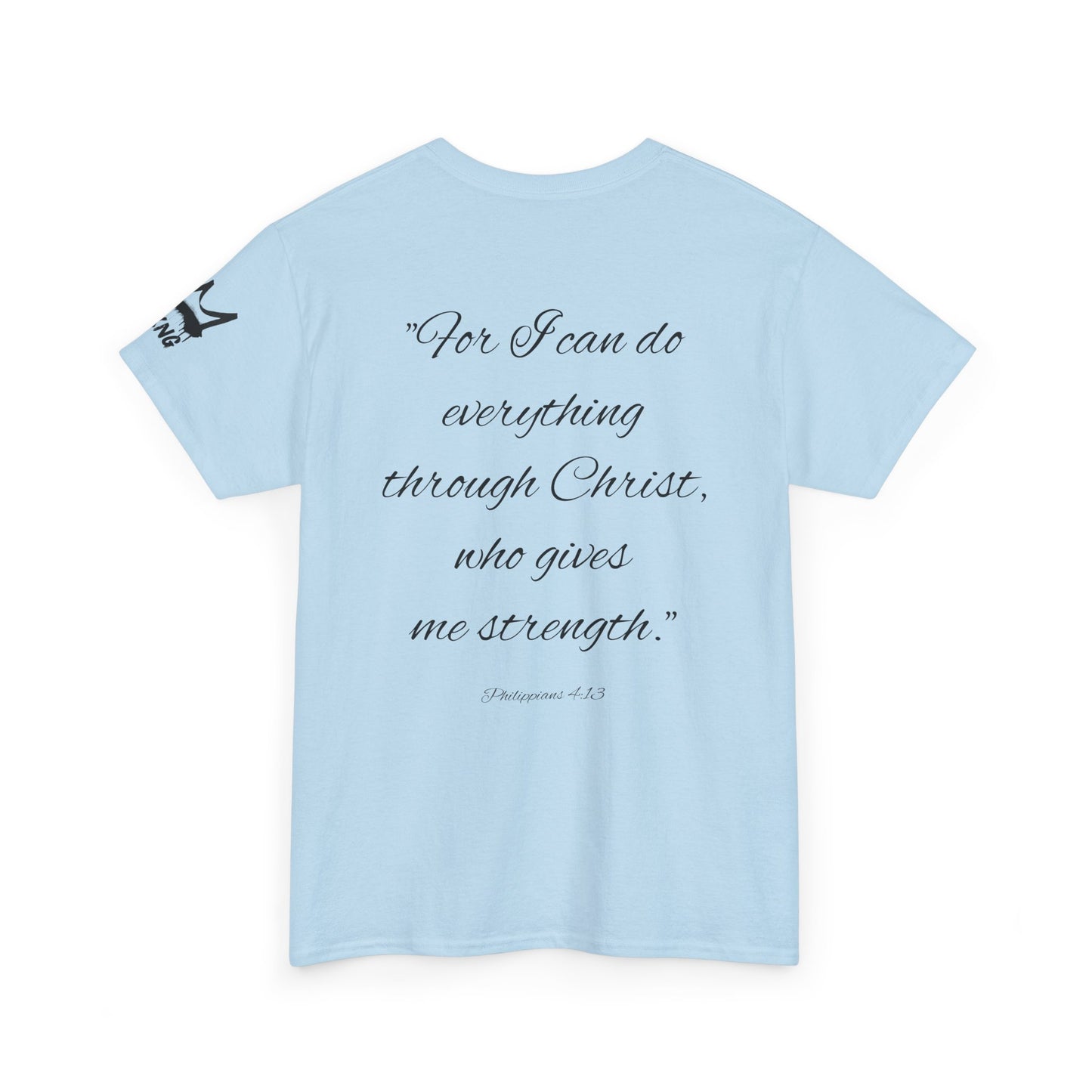 KXNG Logo Tee – Philippians 4:13 | Strength in Faith