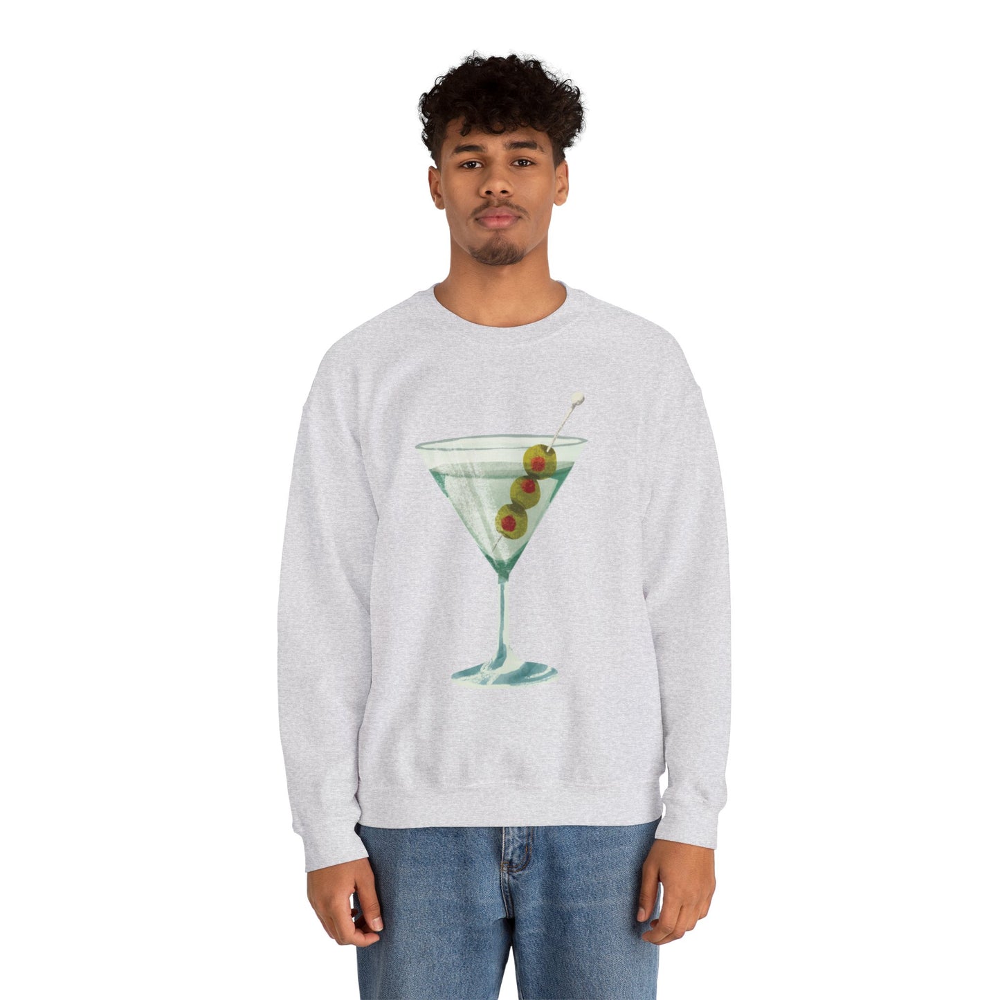 "Let's Get Dirty" Dirty Martini Graphic Crewneck Sweatshirt