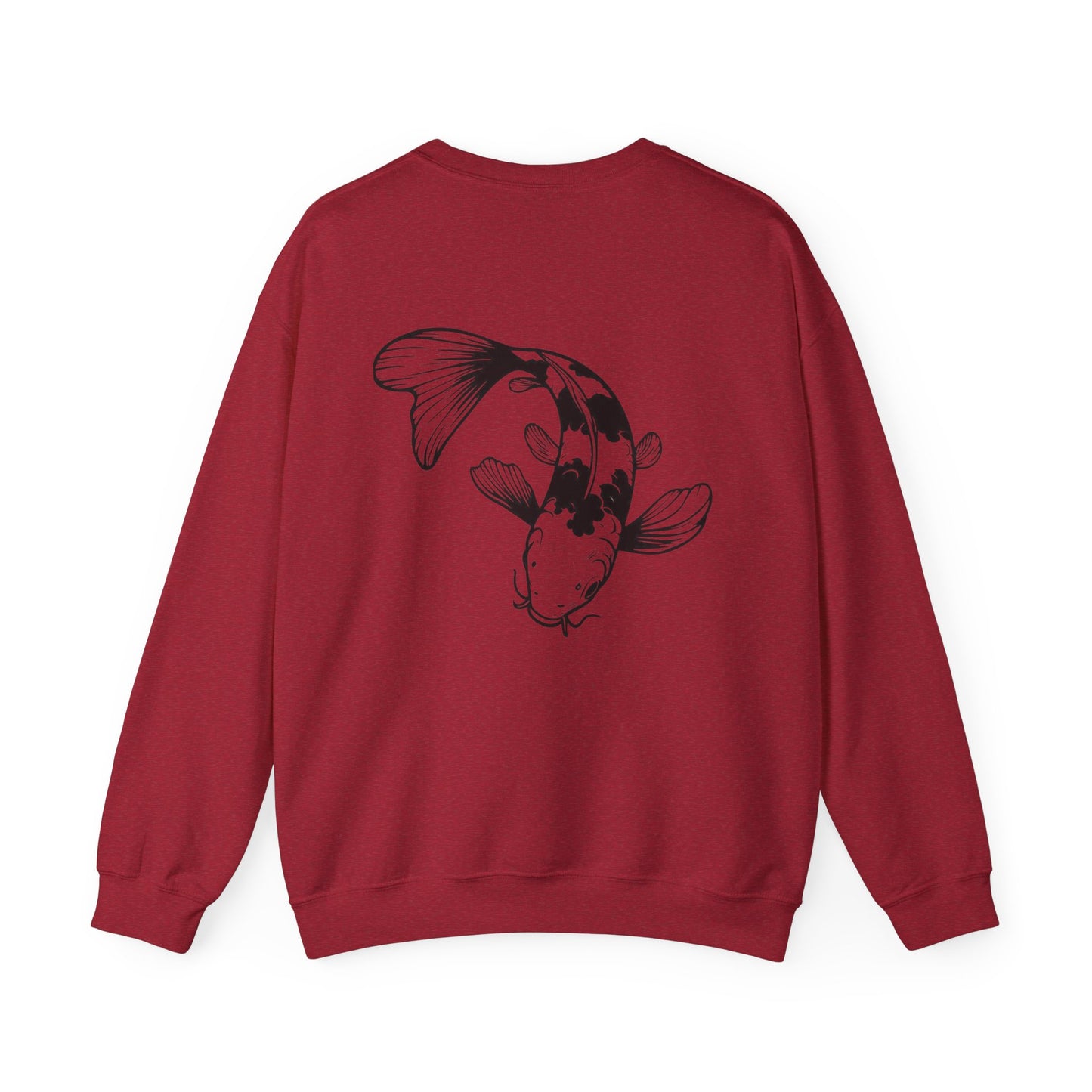 Koi Fish Sweatshirt - 'O'fishally Retired' Crewneck Cotton Sweatshirt