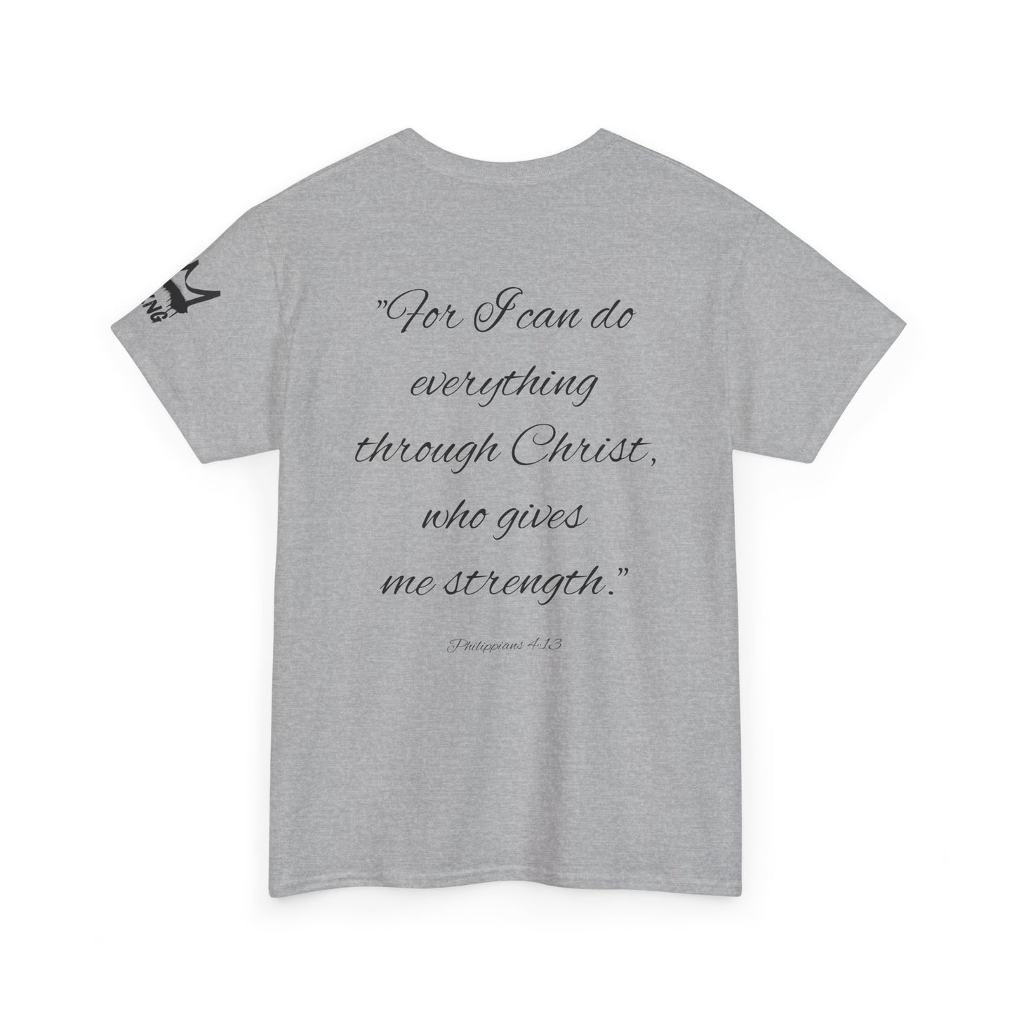 KXNG Logo Tee – Philippians 4:13 | Strength in Faith
