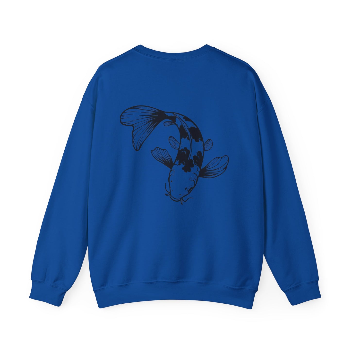 Koi Fish Sweatshirt - 'O'fishally Retired' Crewneck Cotton Sweatshirt