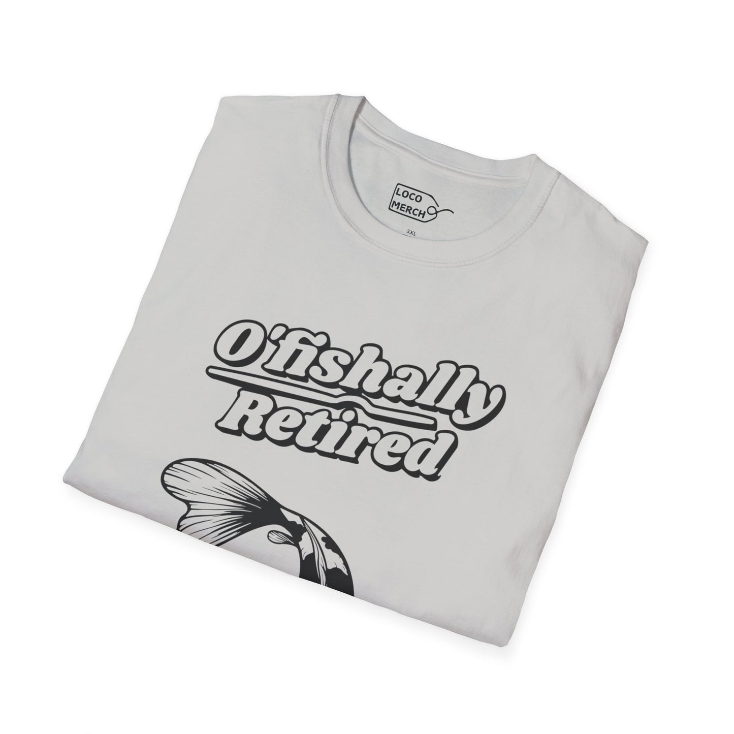 "O'Fishally Retired" Koi Fish Graphic Unisex Tee