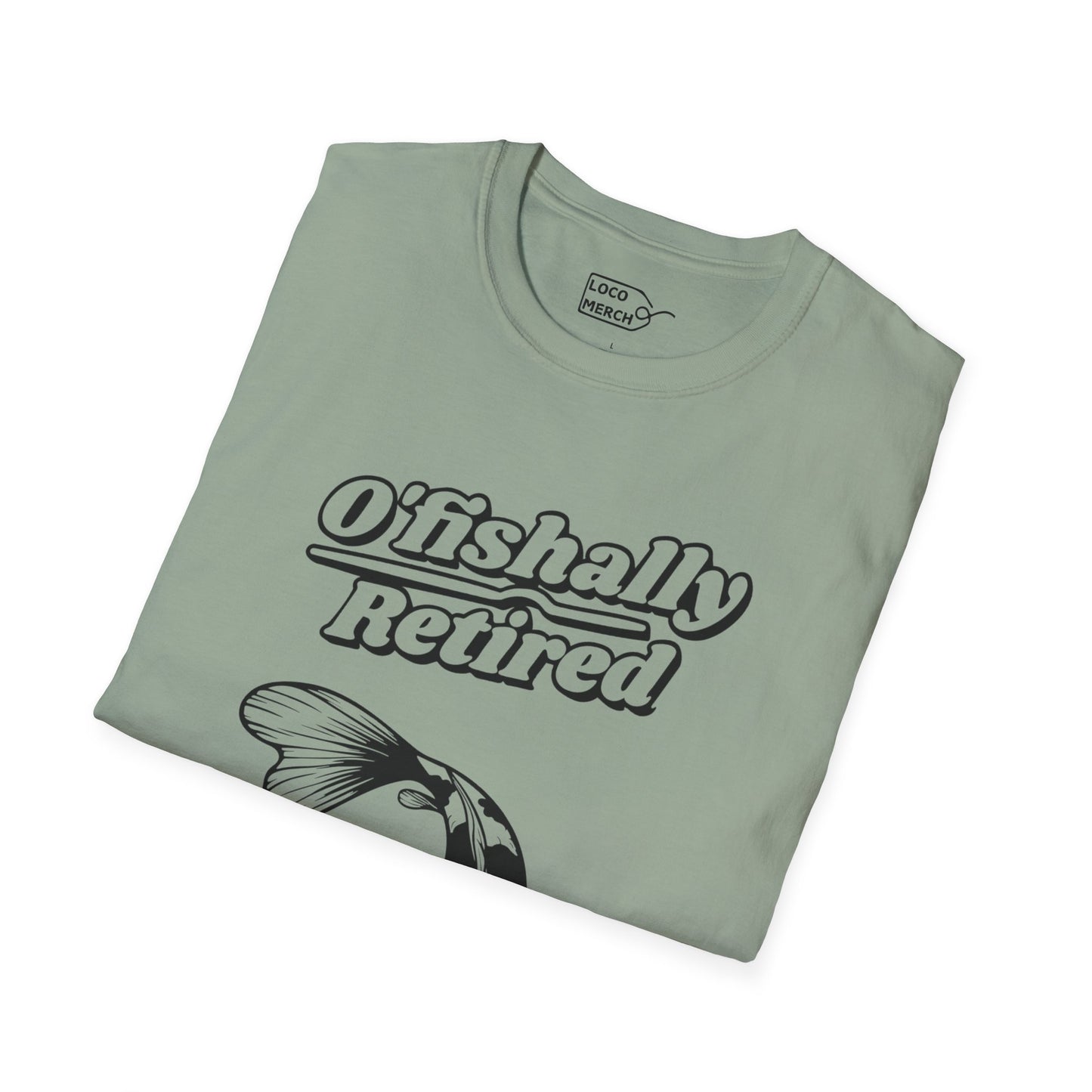 "O'Fishally Retired" Koi Fish Graphic Unisex Tee