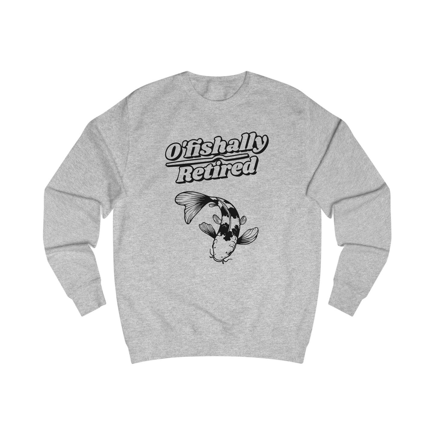 Men's 'O'fishally Retired' Crewneck Cotton Sweatshirt