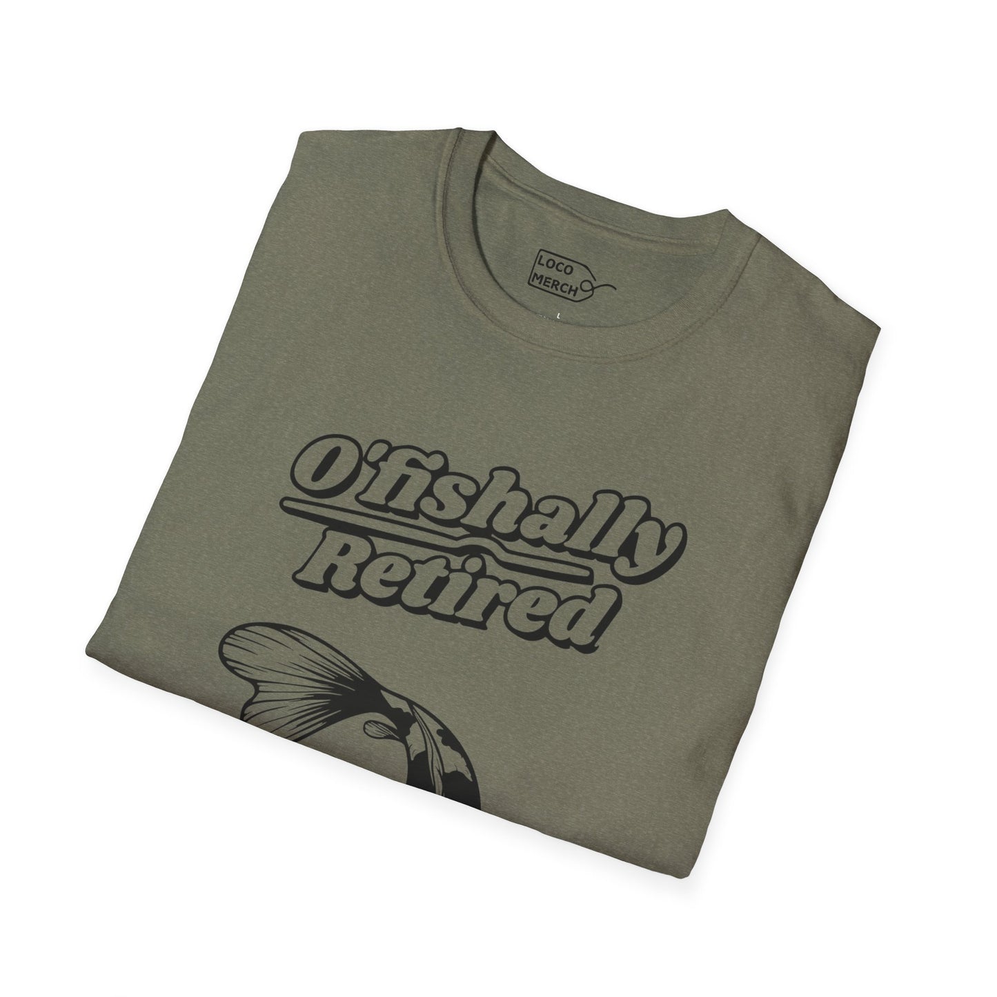 "O'Fishally Retired" Koi Fish Graphic Unisex Tee