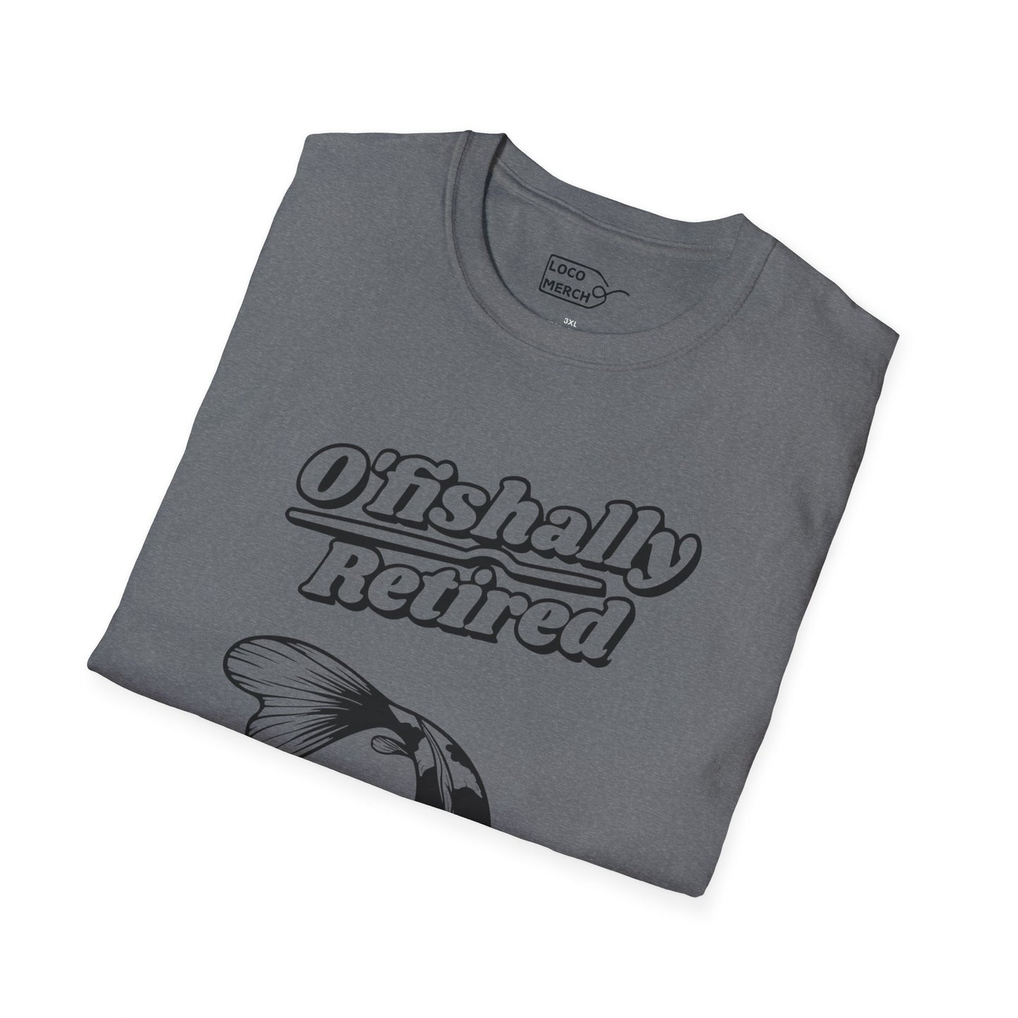 "O'Fishally Retired" Koi Fish Graphic Unisex Tee