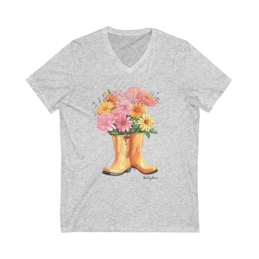 The Daily Bloom V-Neck Tee