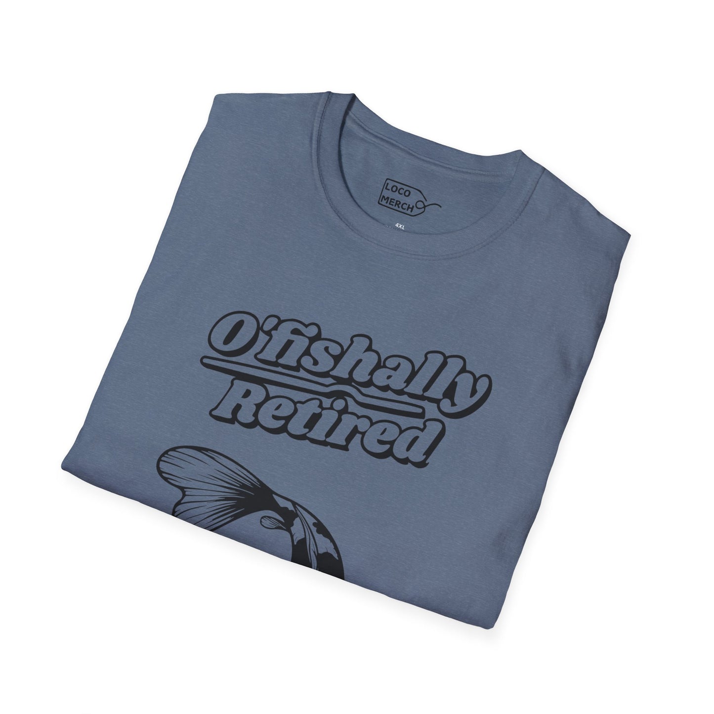 "O'Fishally Retired" Koi Fish Graphic Unisex Tee