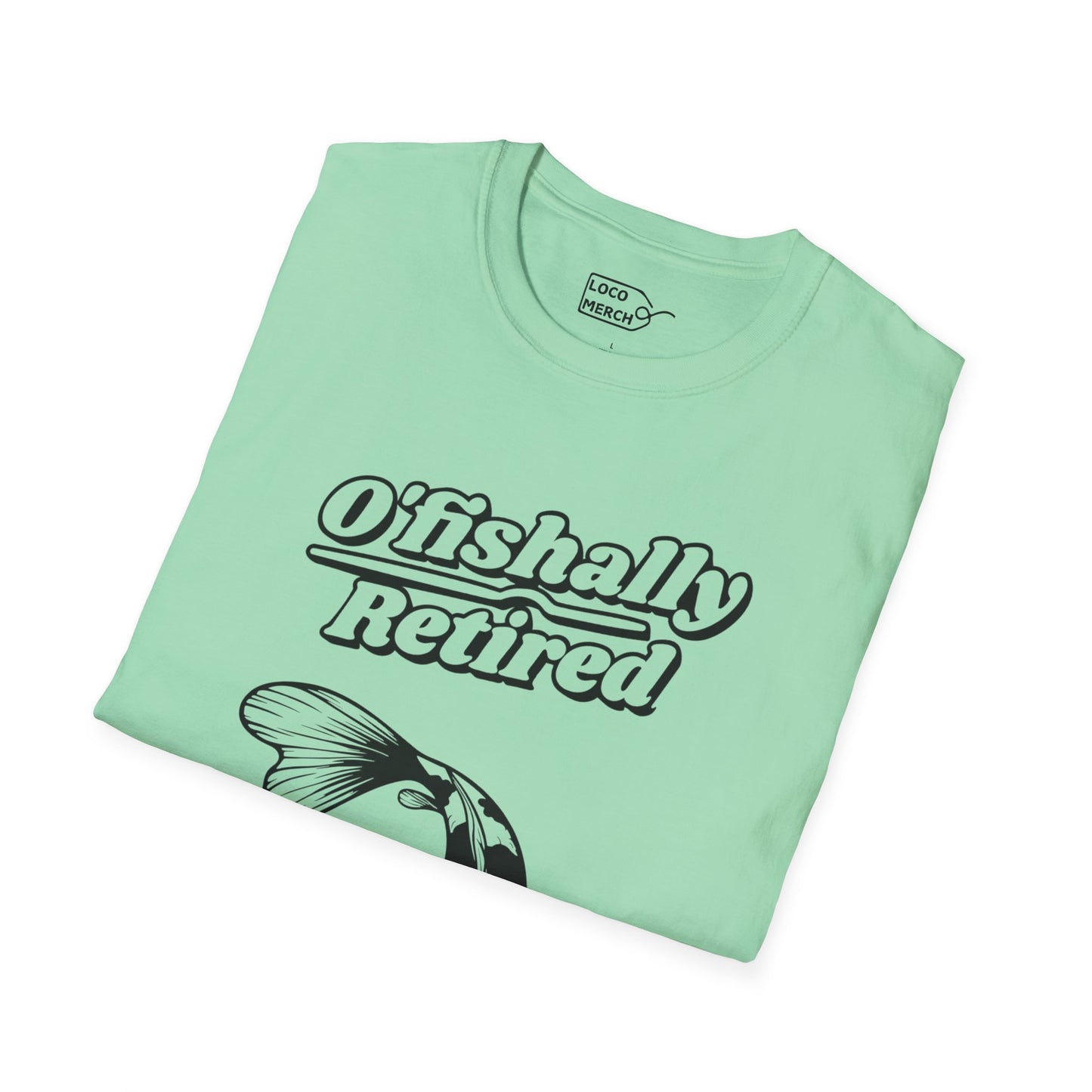 "O'Fishally Retired" Koi Fish Graphic Unisex Tee