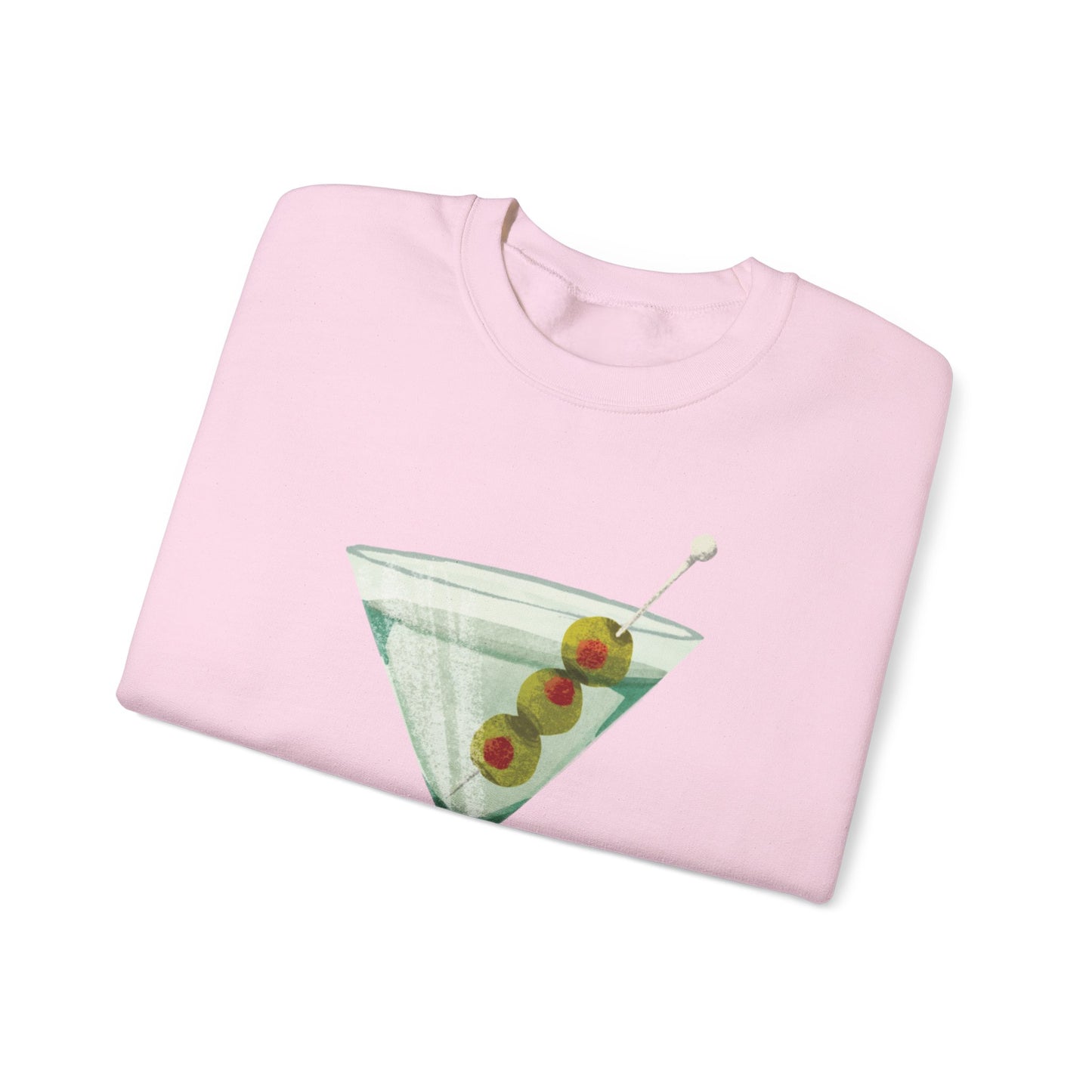 "Let's Get Dirty" Dirty Martini Graphic Crewneck Sweatshirt