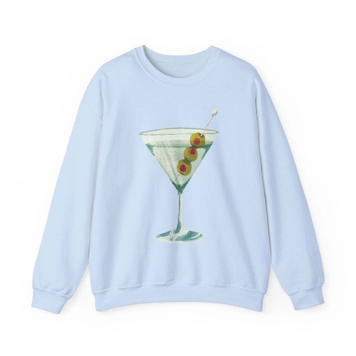 "Let's Get Dirty" Dirty Martini Graphic Crewneck Sweatshirt