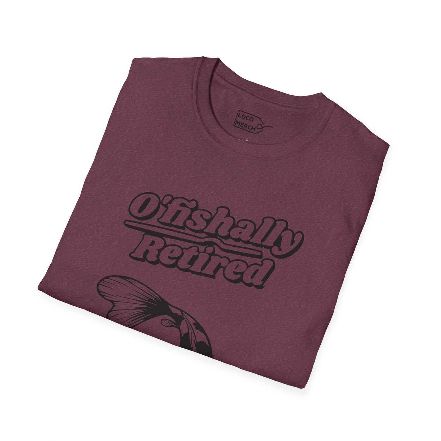 "O'Fishally Retired" Koi Fish Graphic Unisex Tee